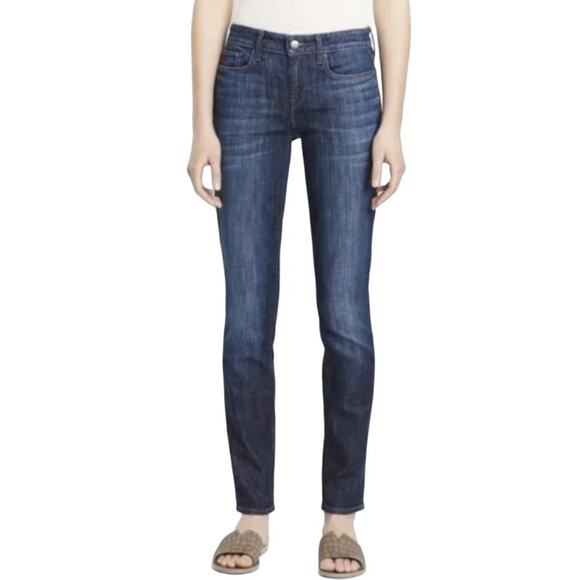 Vince Women's Straight Leg Jeans Size 26 (4) Dark Wash Denim - Picture 1 of 14